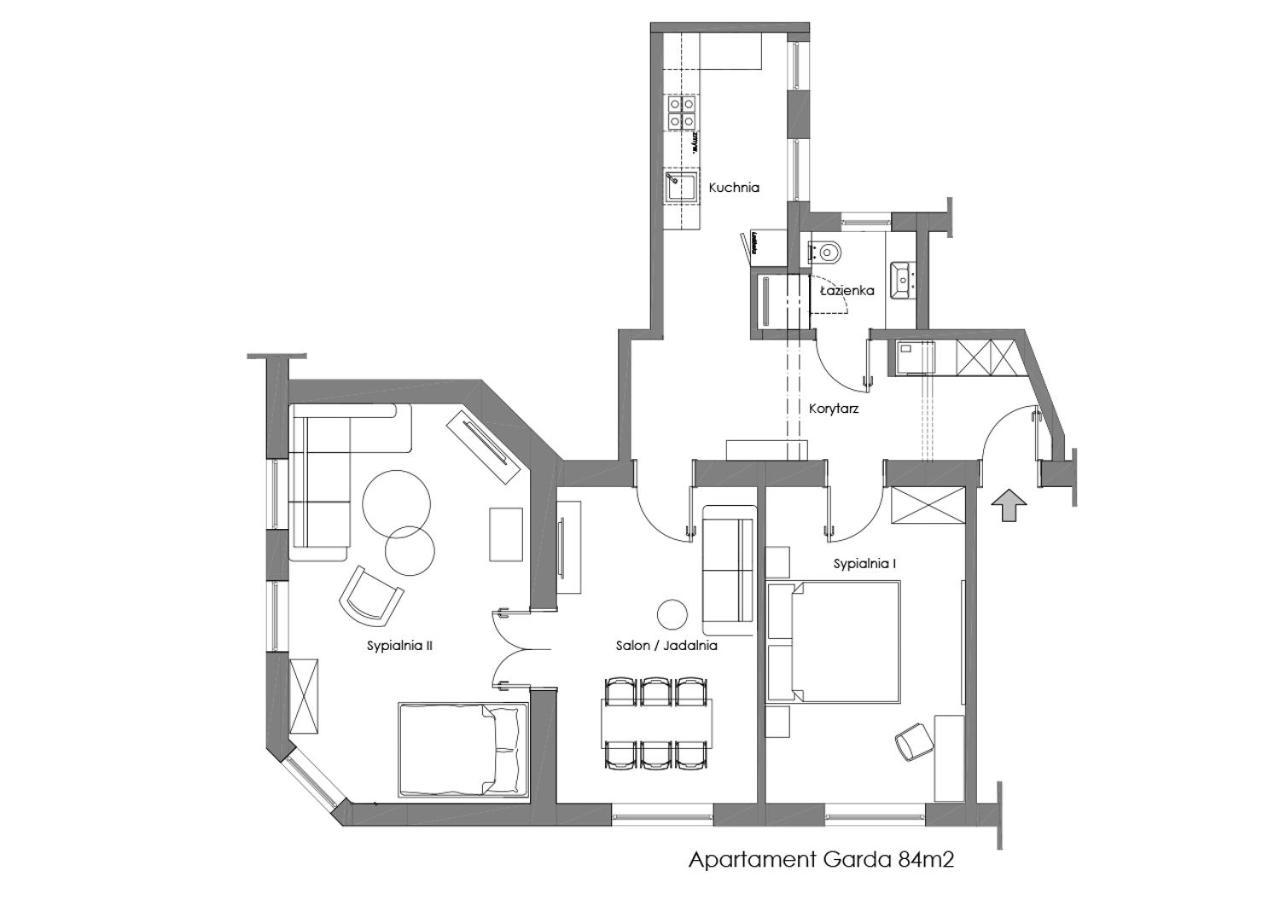 Sanhaus Apartments - Garda - Apartament Z 2 Sypialniami I Parkingiem Sopot Extérieur photo